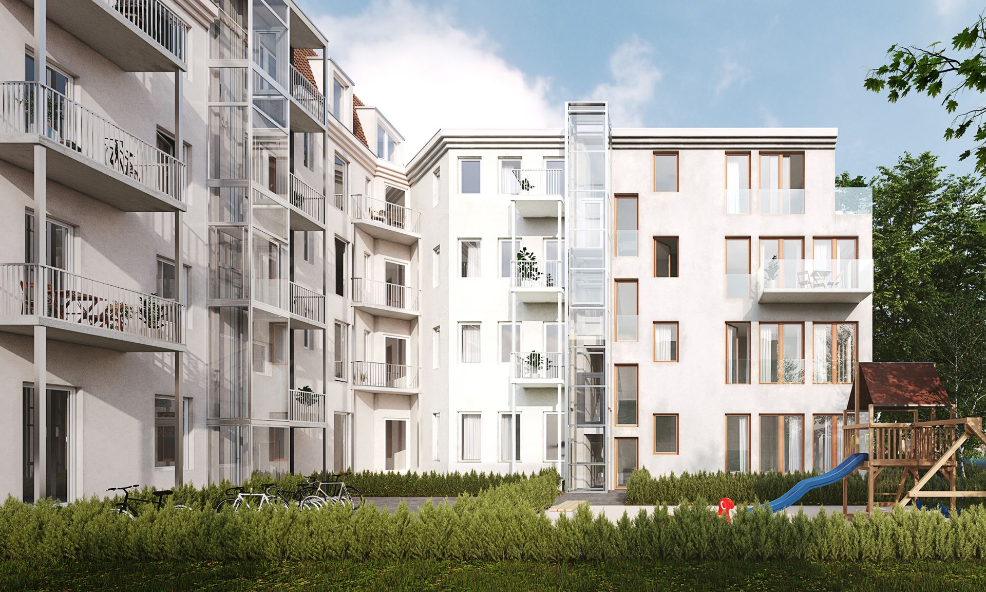 Ein eigenes Baugrundstück in grünem Innenhof !